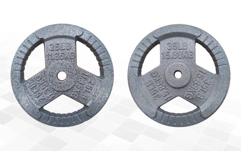 淺灰錘紋-三孔鈴片（小孔）